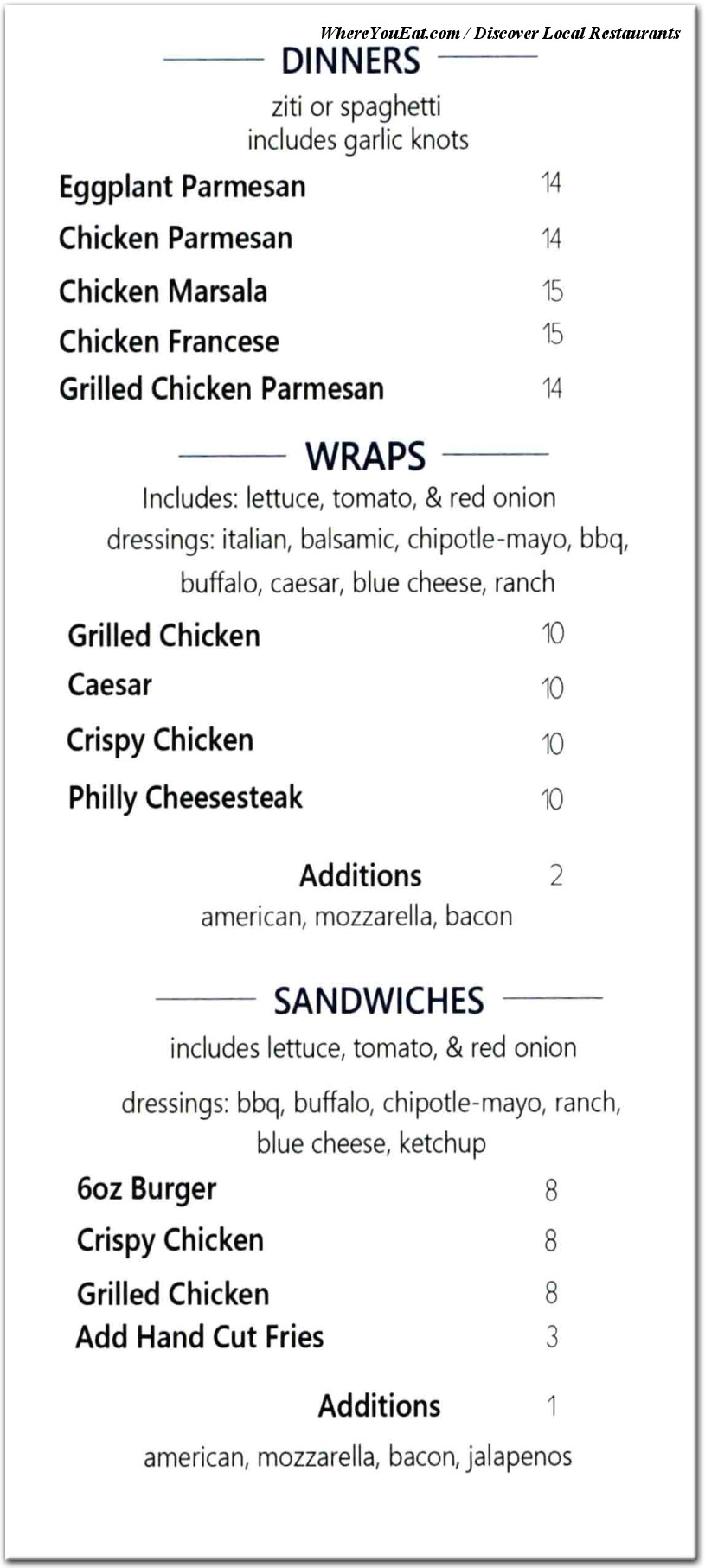 menu image