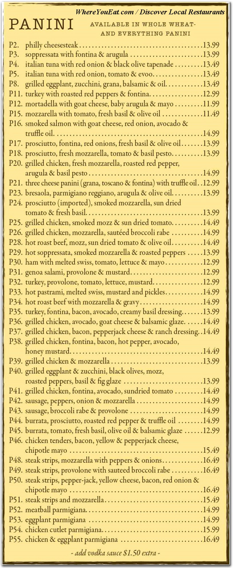 menu image