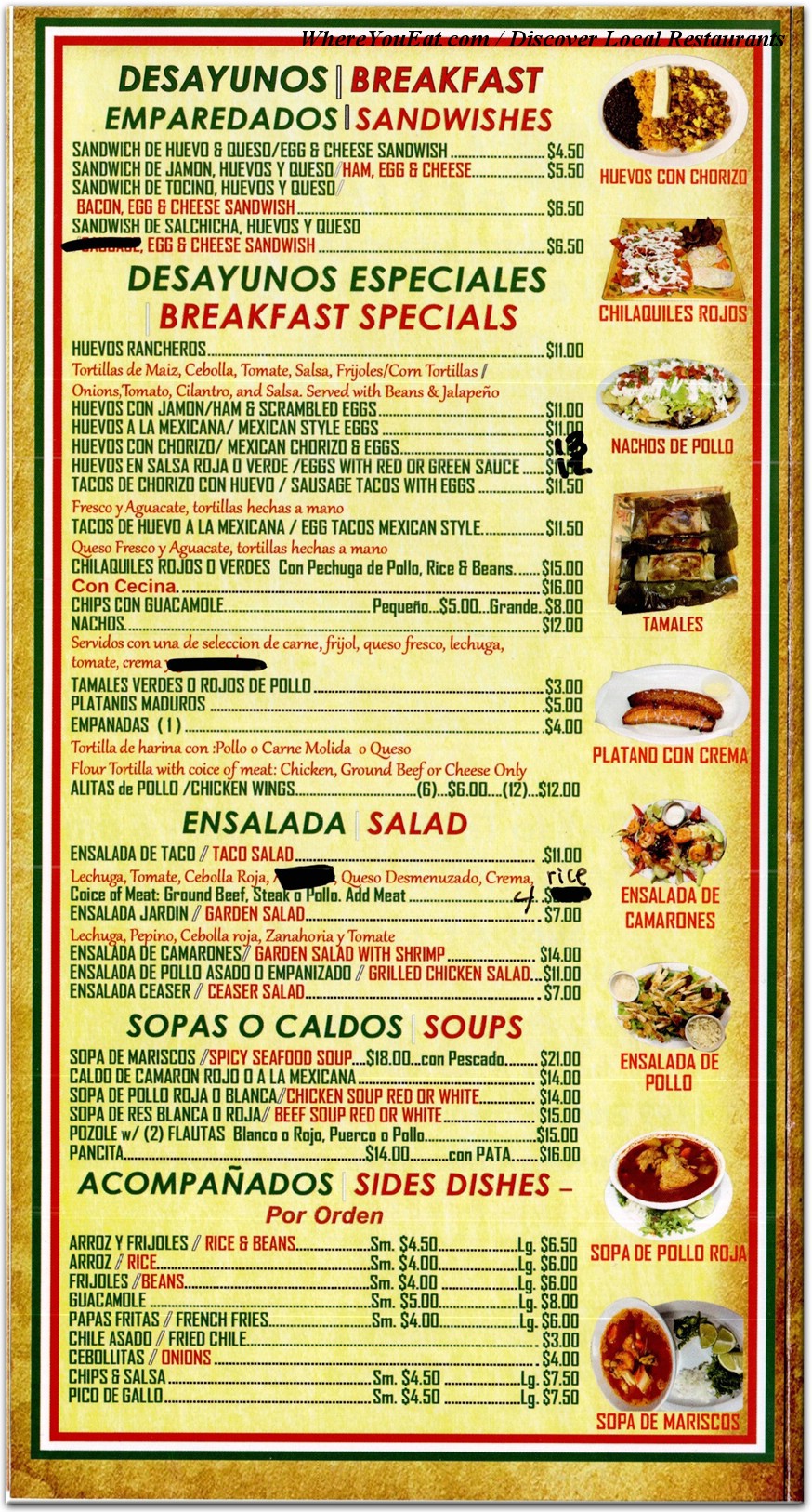 menu image