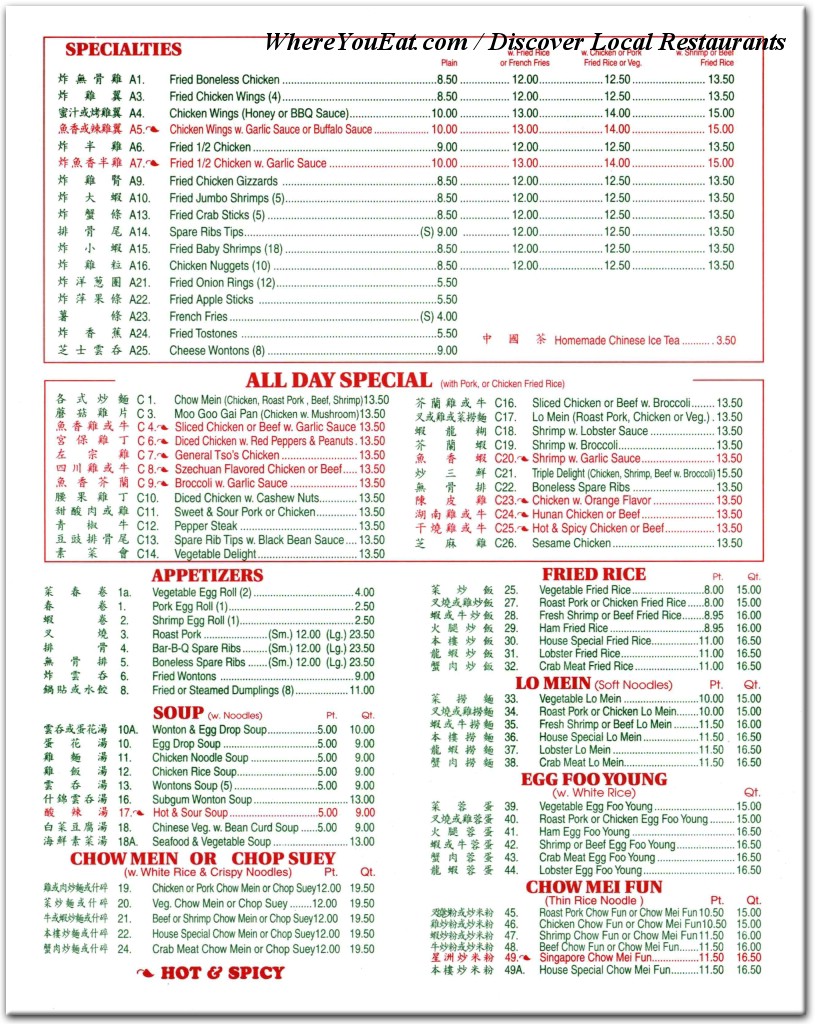 menu image