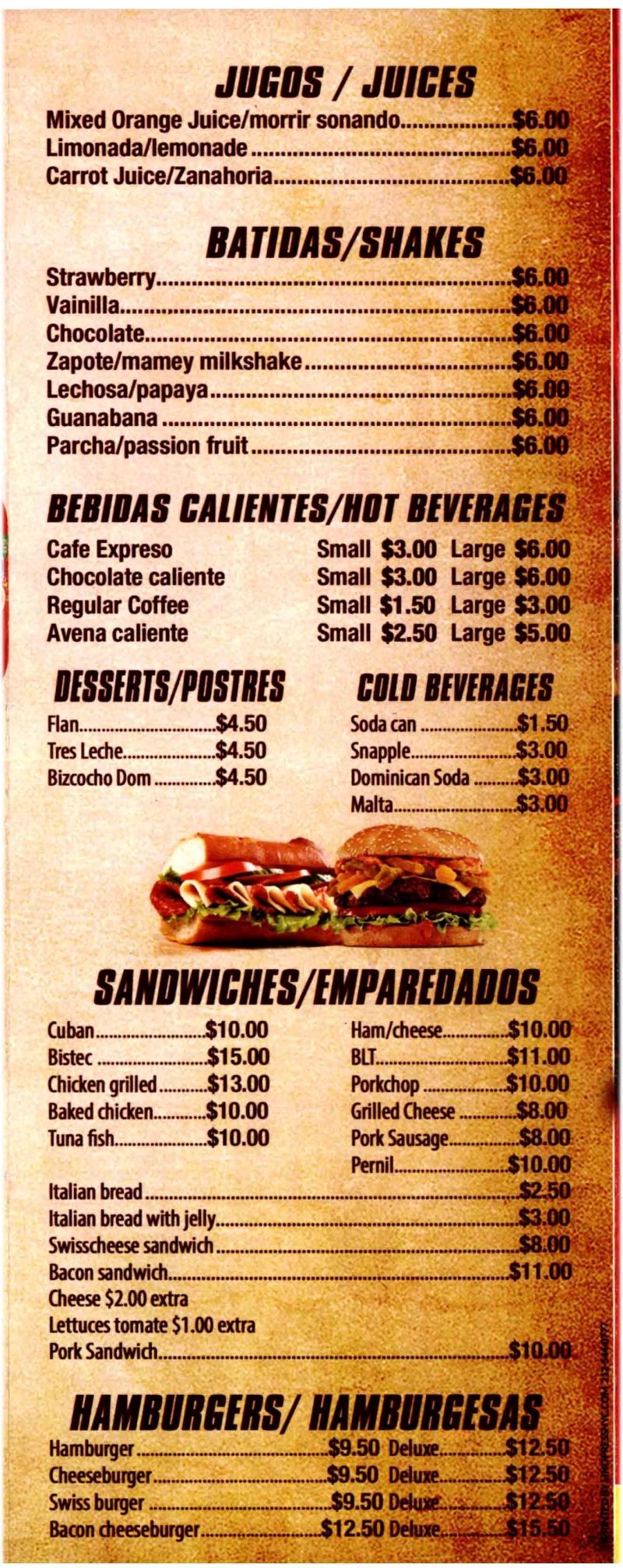 menu image