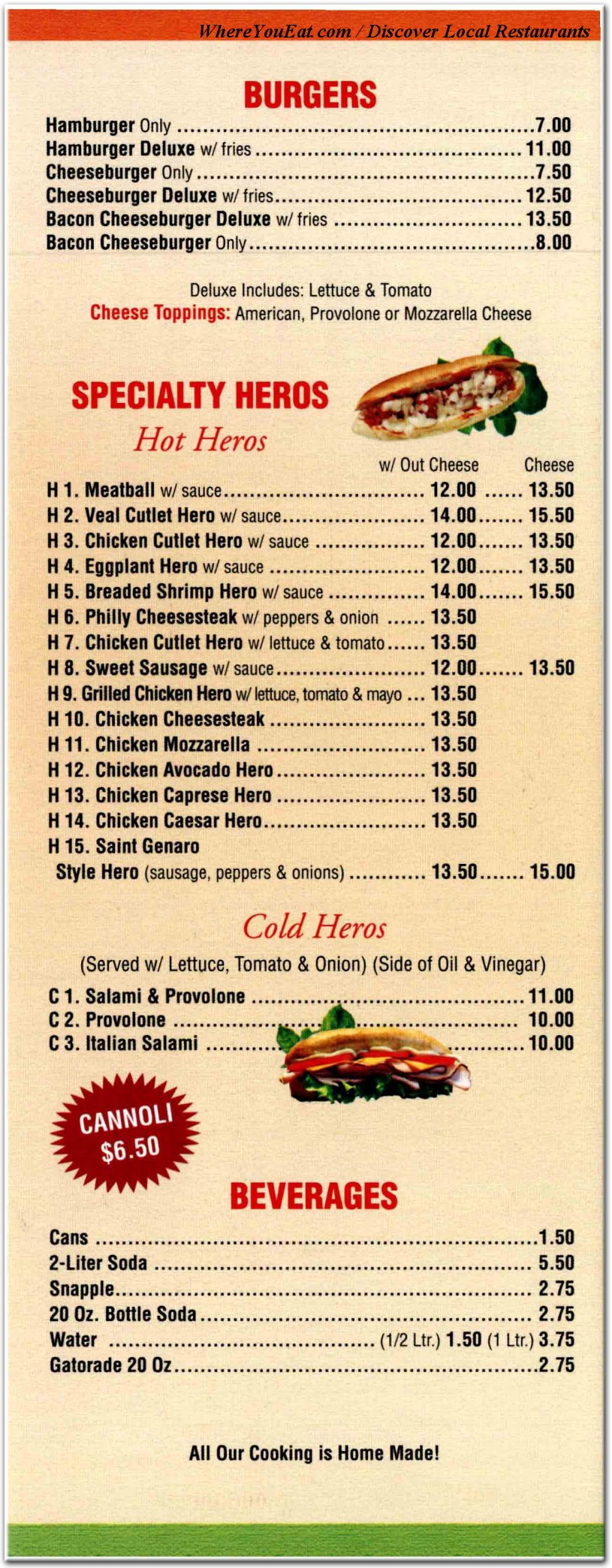 menu image