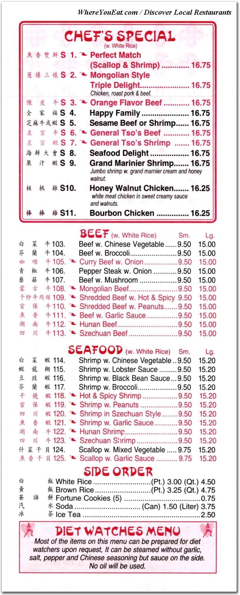 menu image