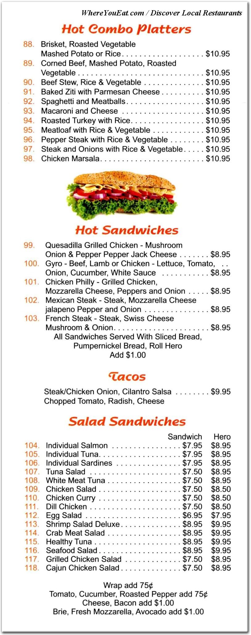 menu image