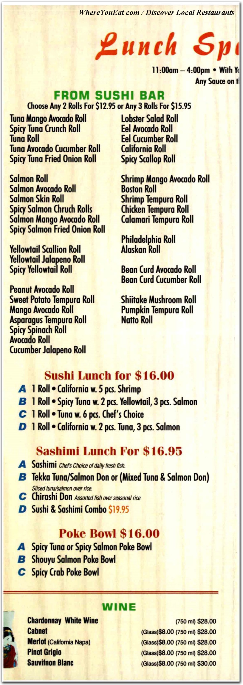 menu image