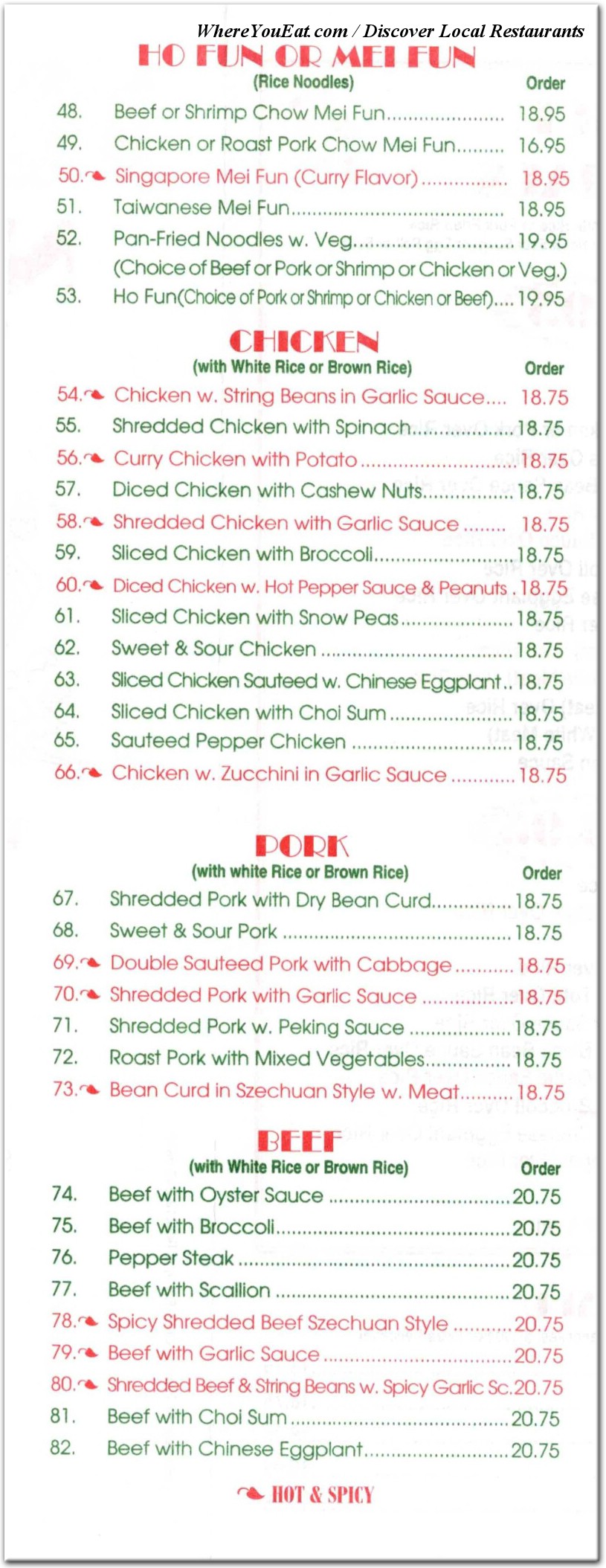 menu image