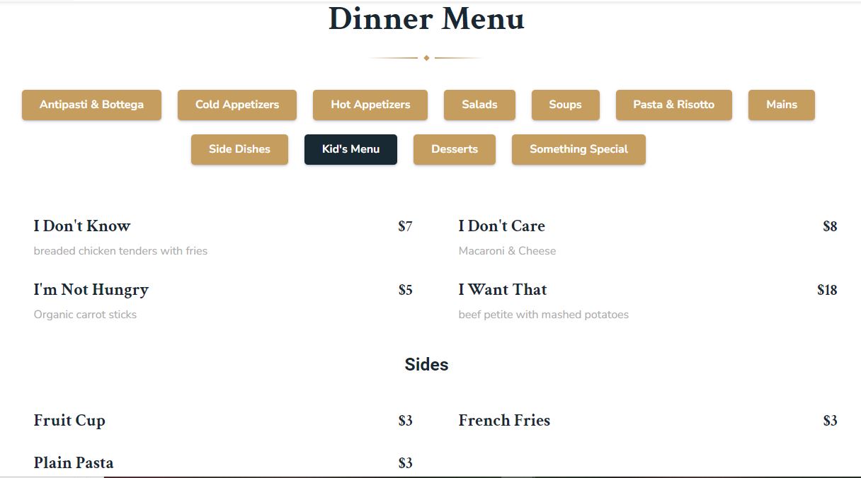 menu image