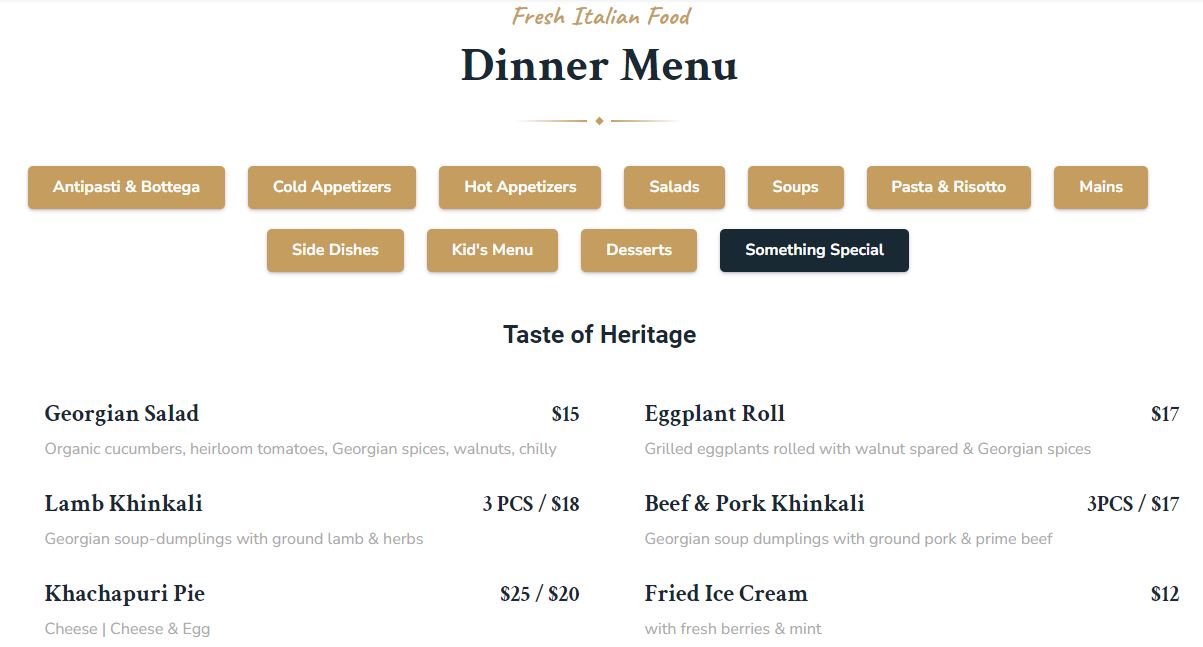 menu image