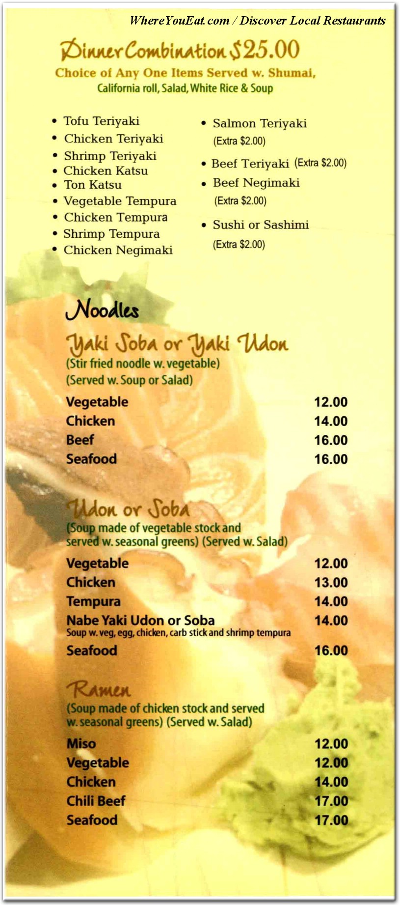 menu image