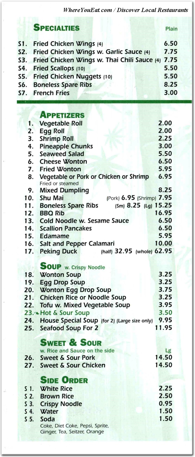 menu image