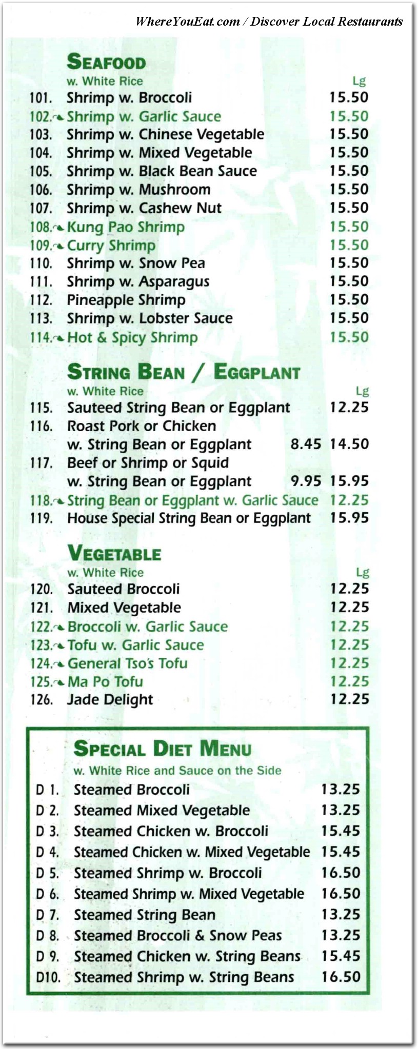 menu image