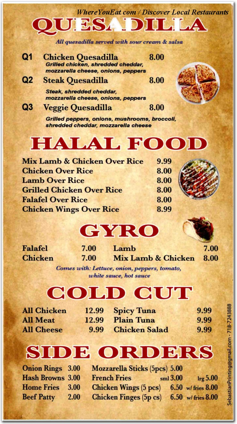 menu image