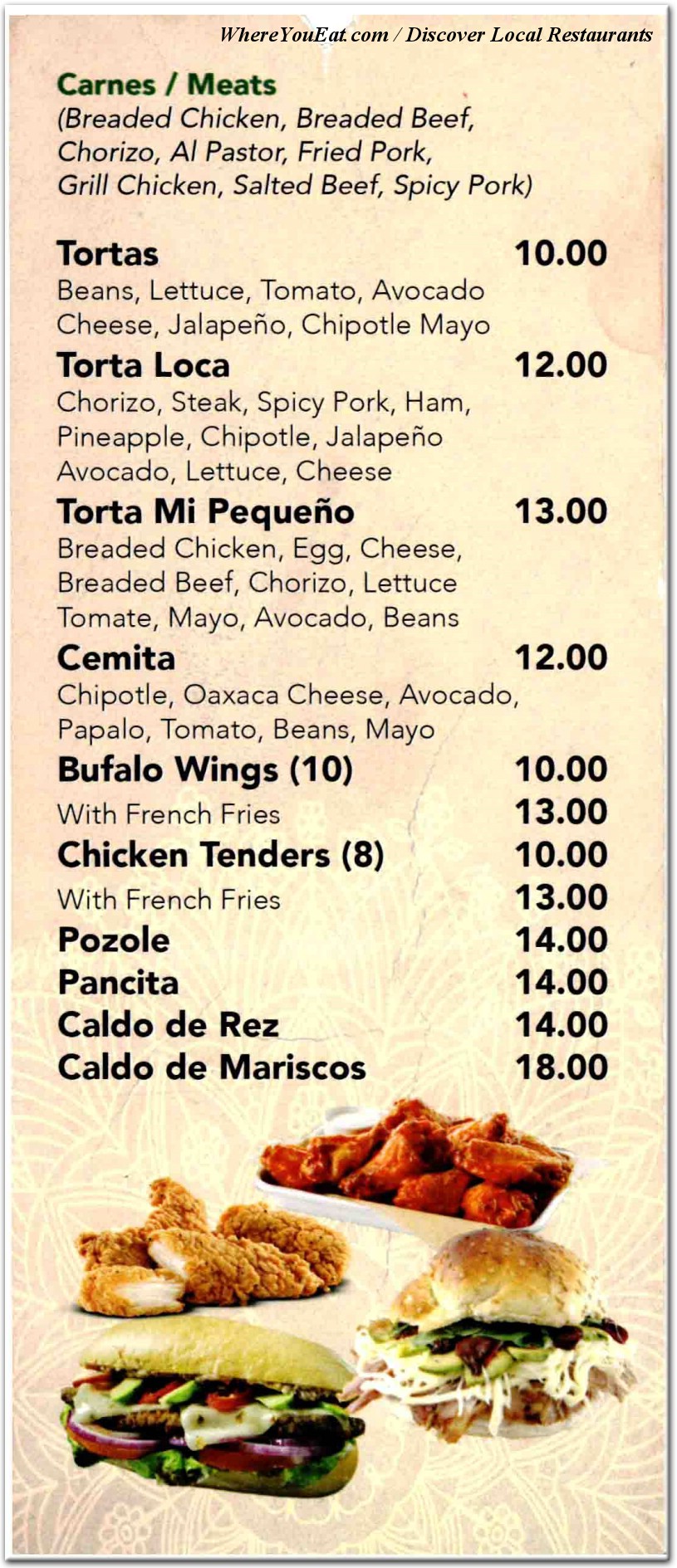 menu image