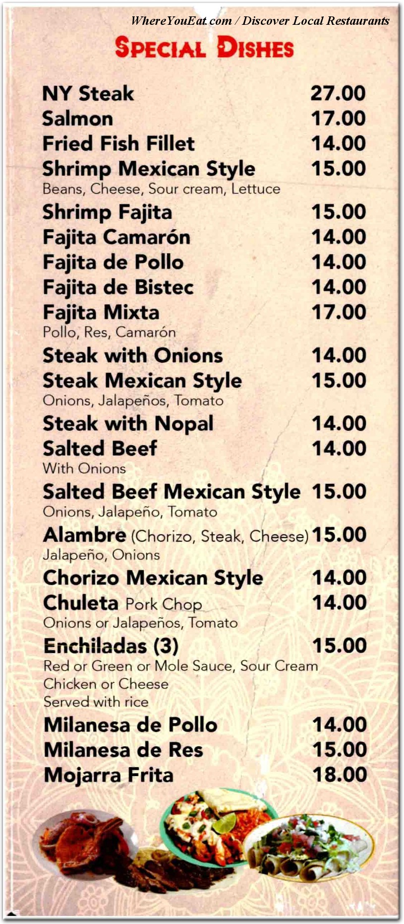 menu image