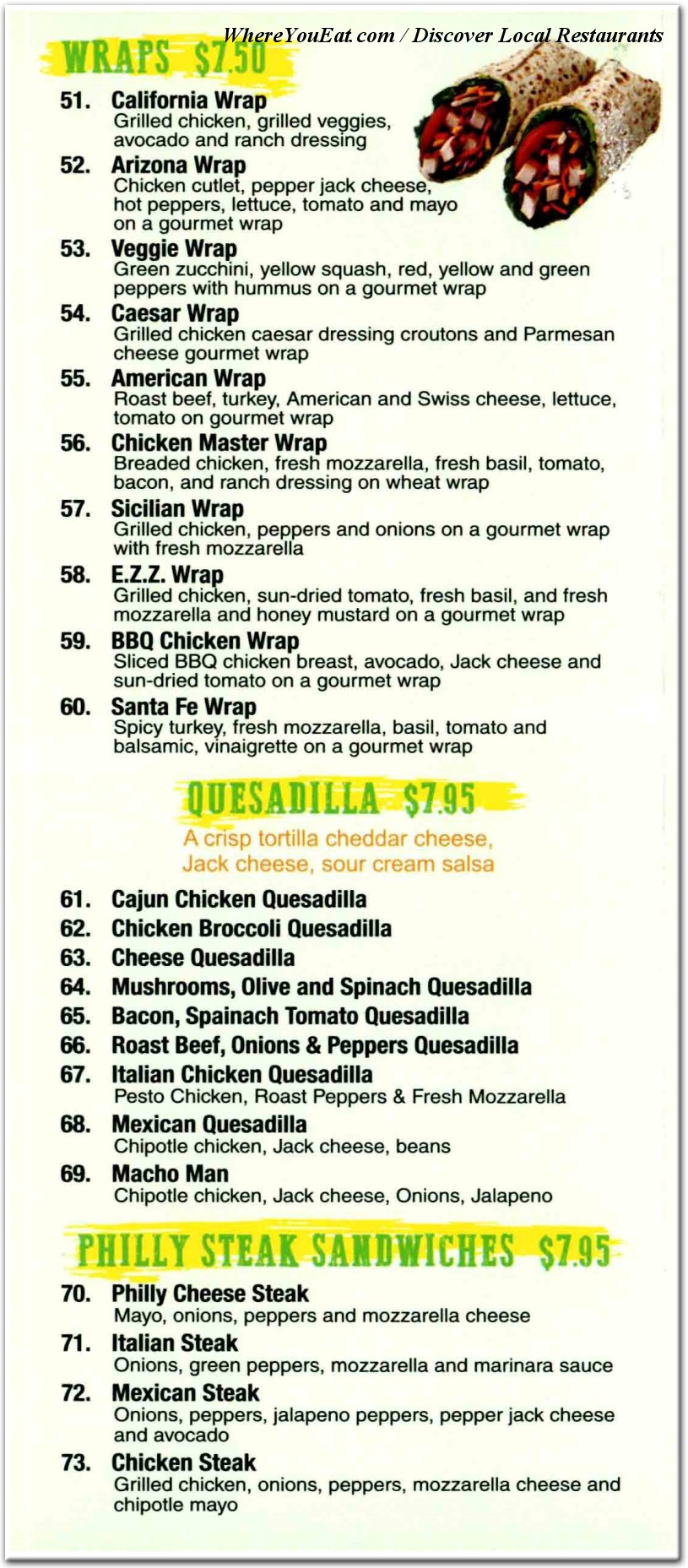 menu image