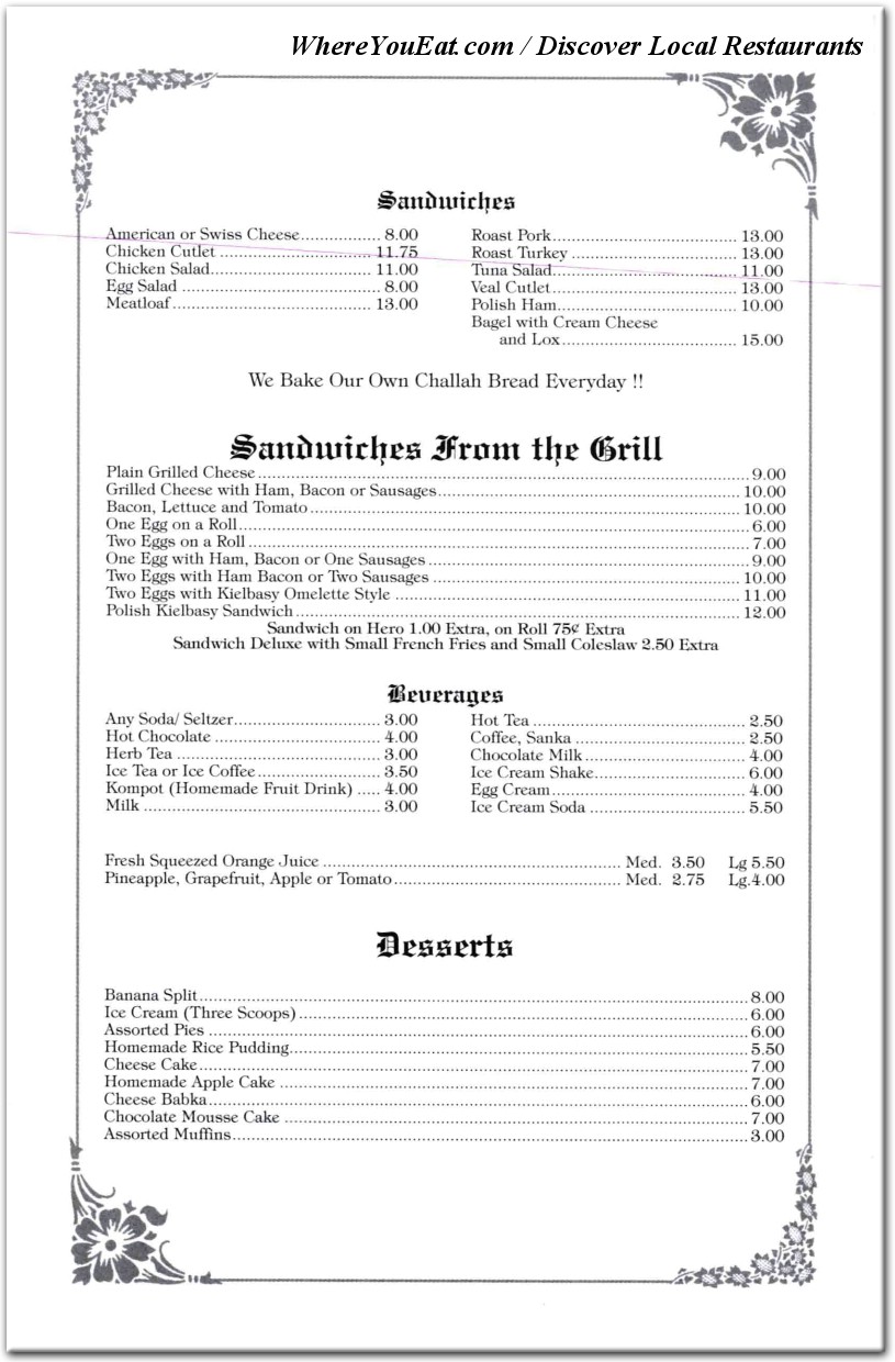 menu image