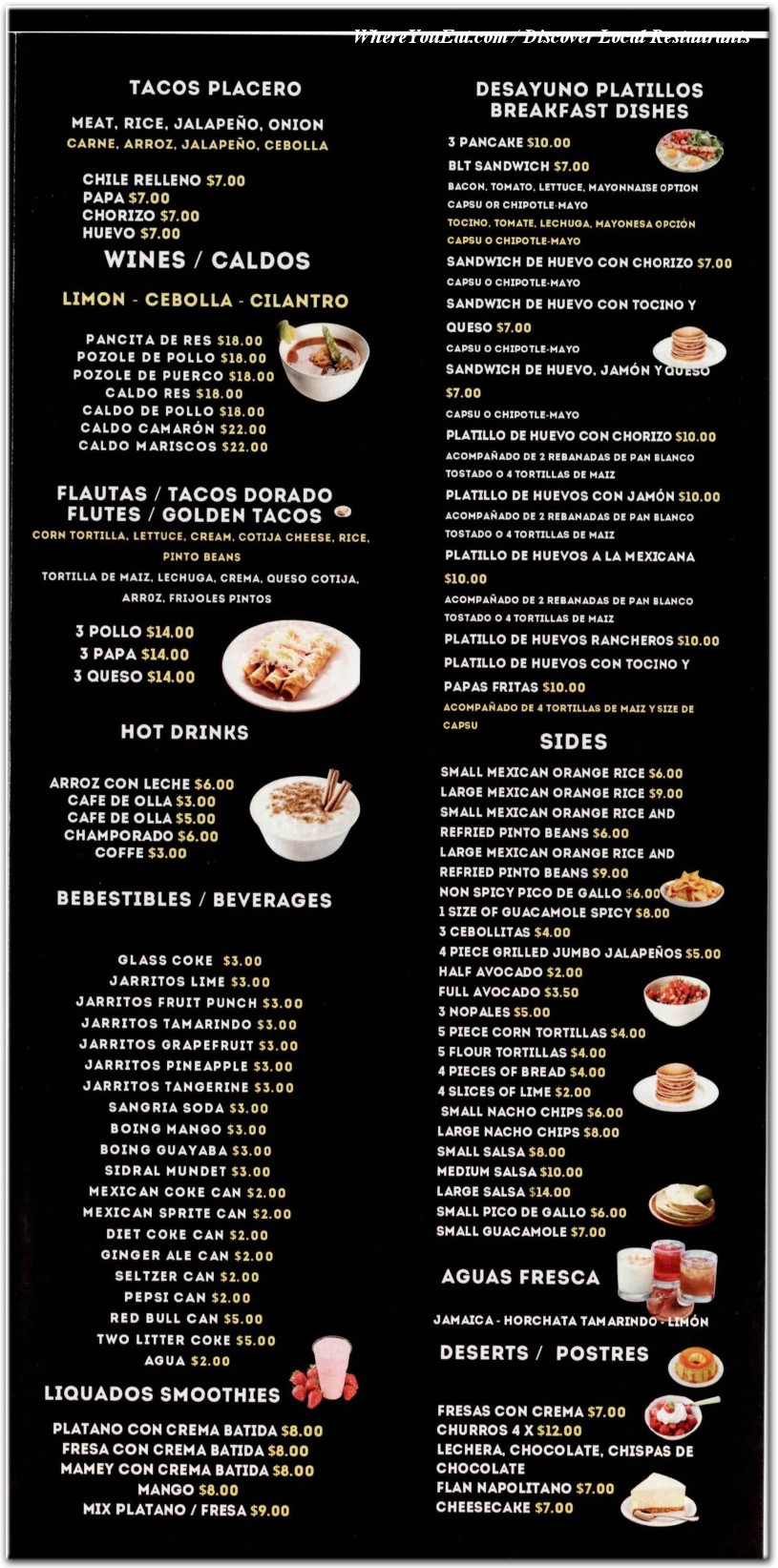 menu image