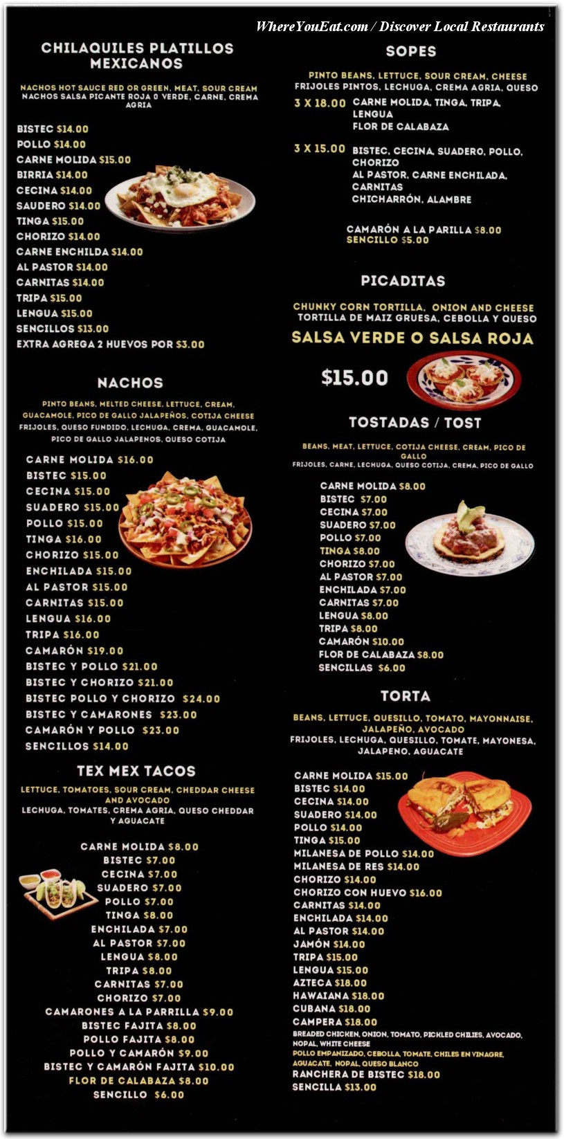 menu image