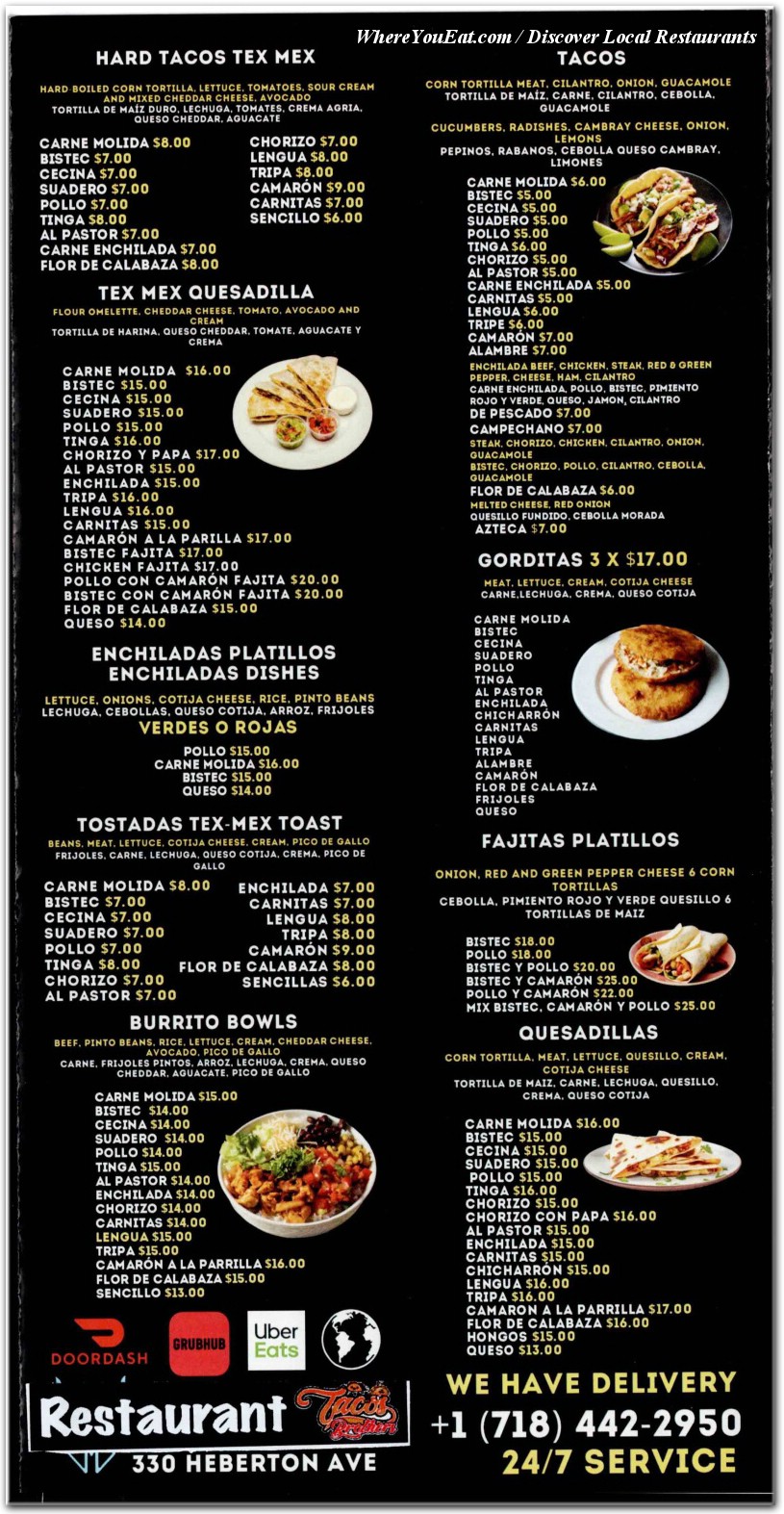 menu image