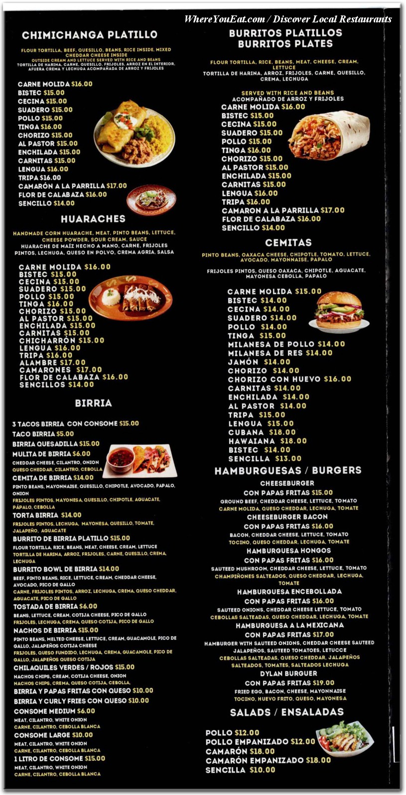 menu image