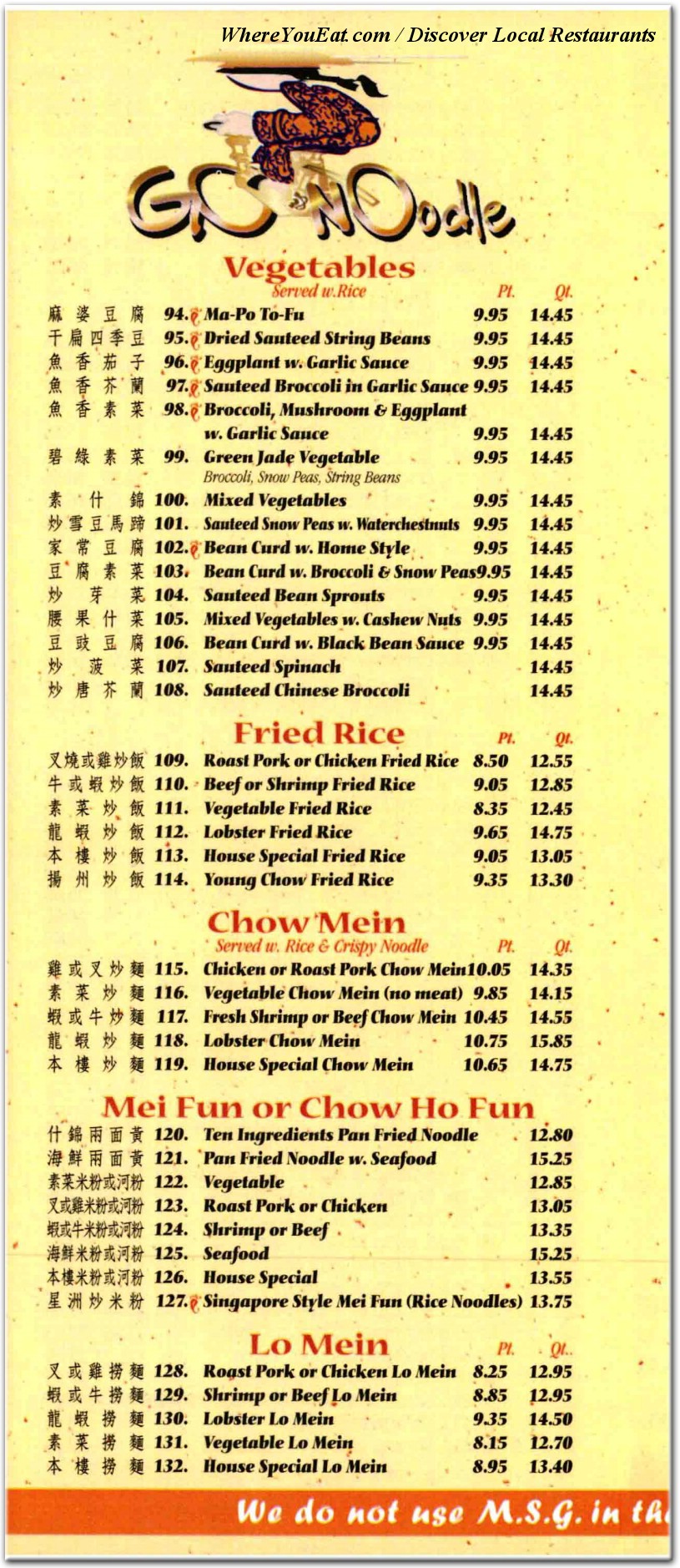 menu image