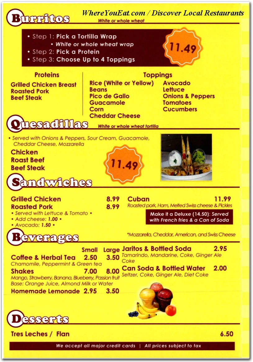 menu image