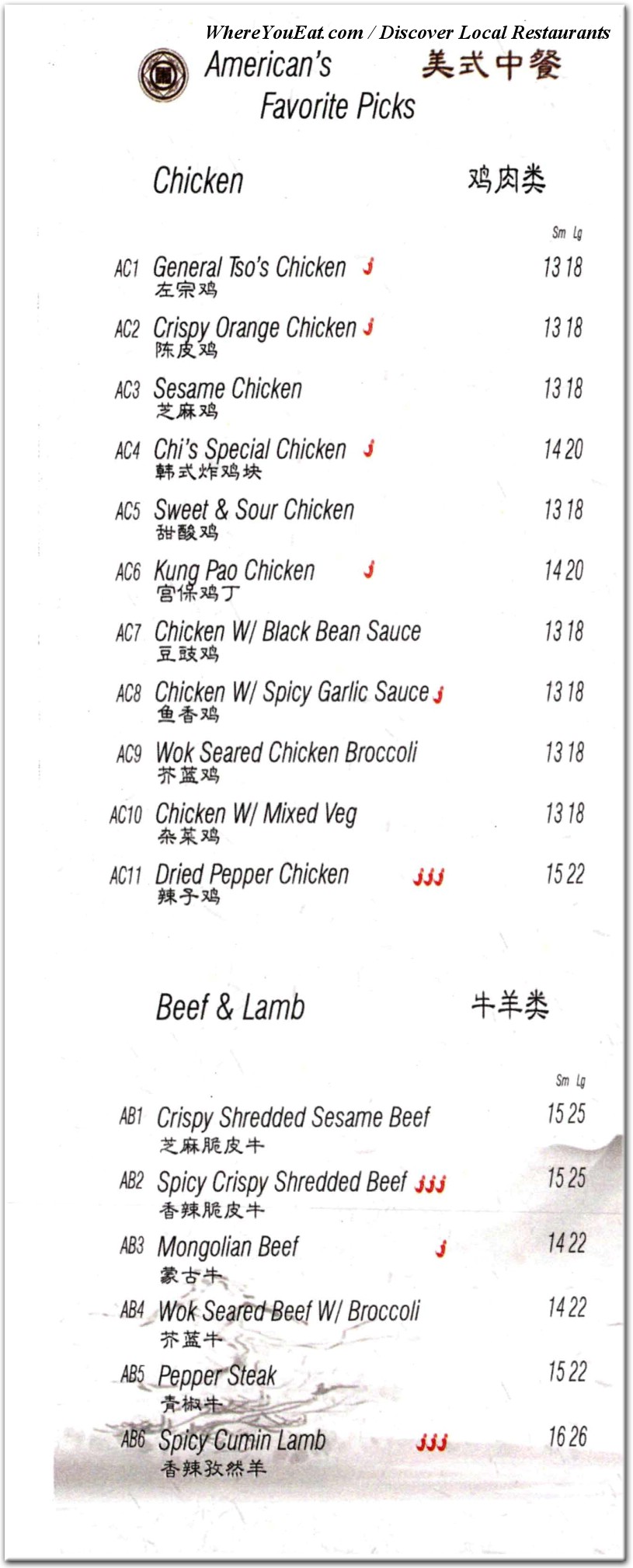 menu image