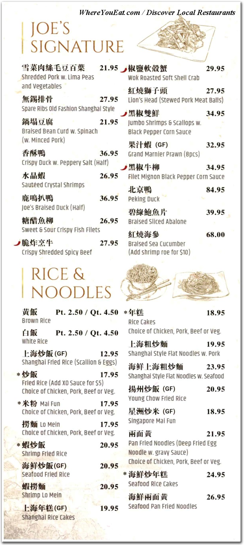 menu image