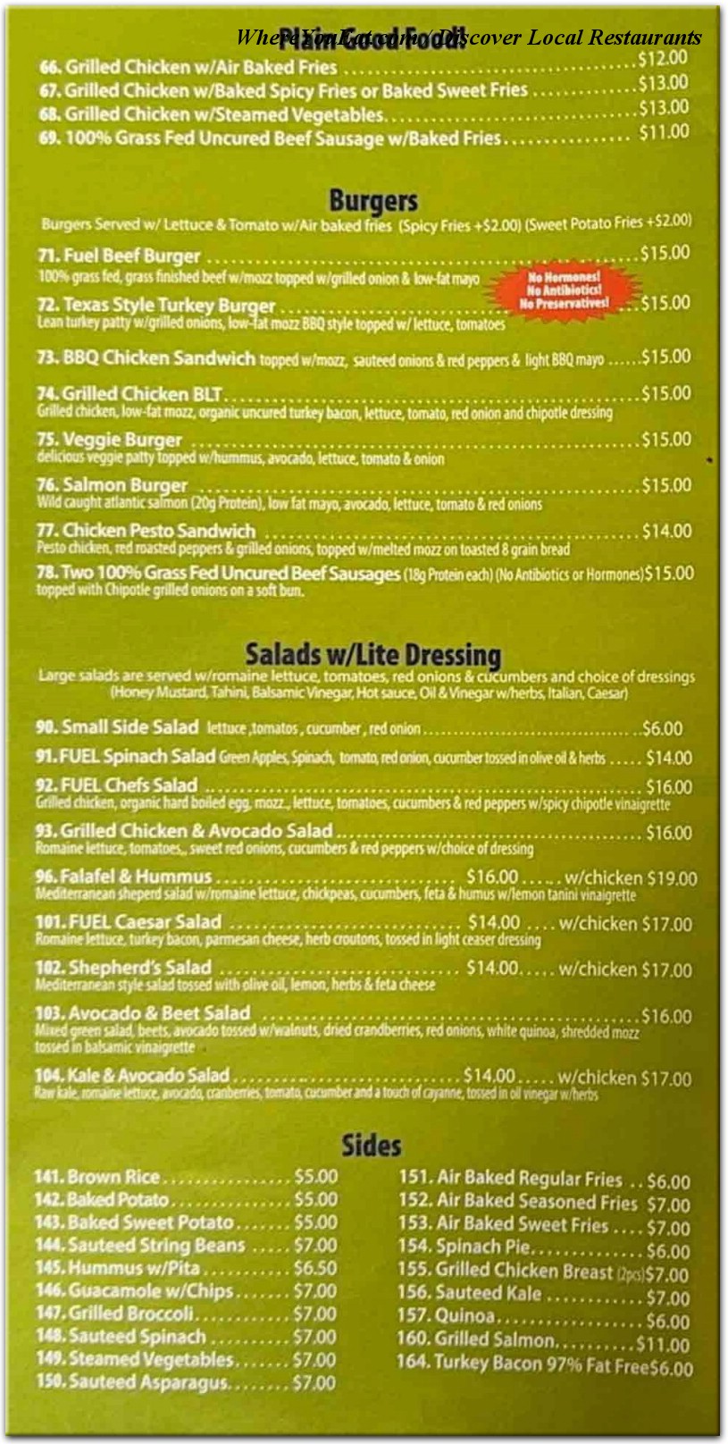 menu image