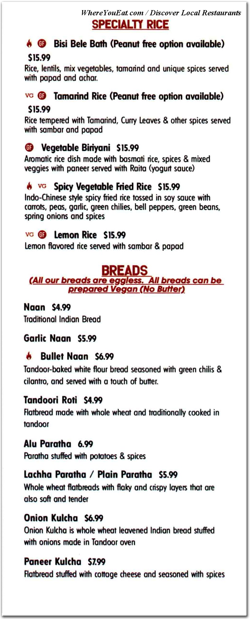 menu image