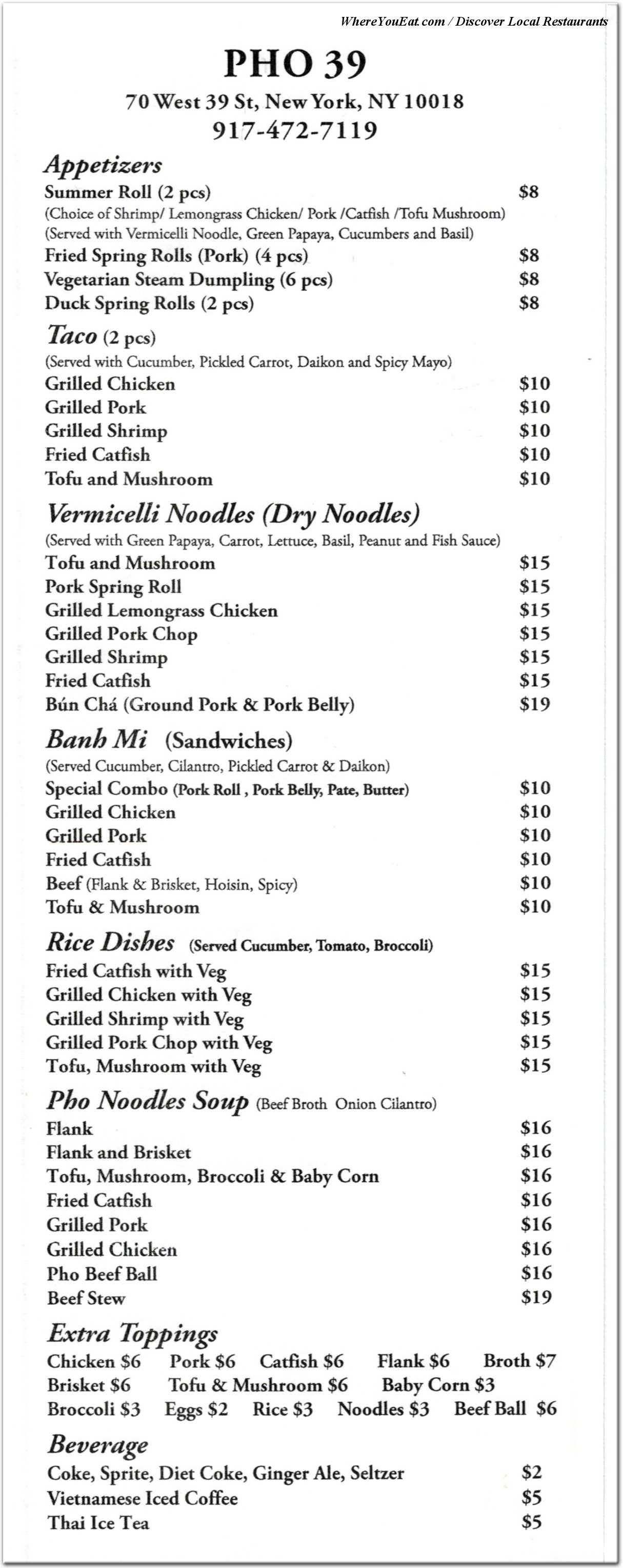 menu image