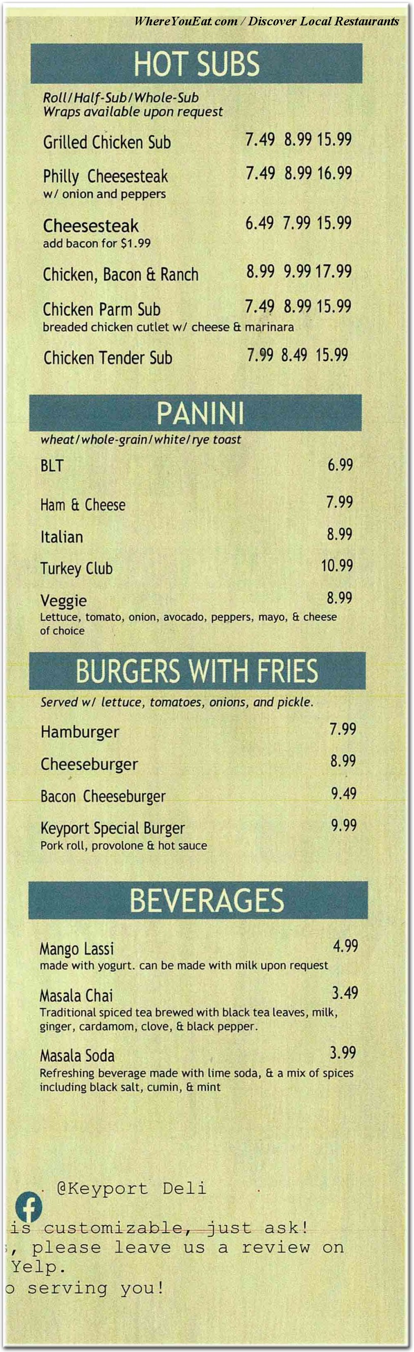 menu image