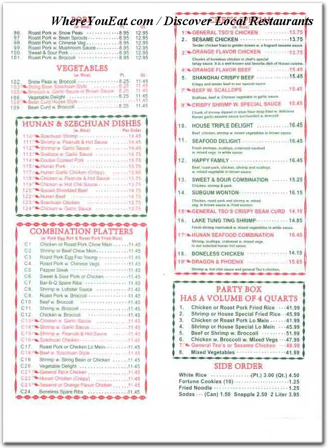 menu image