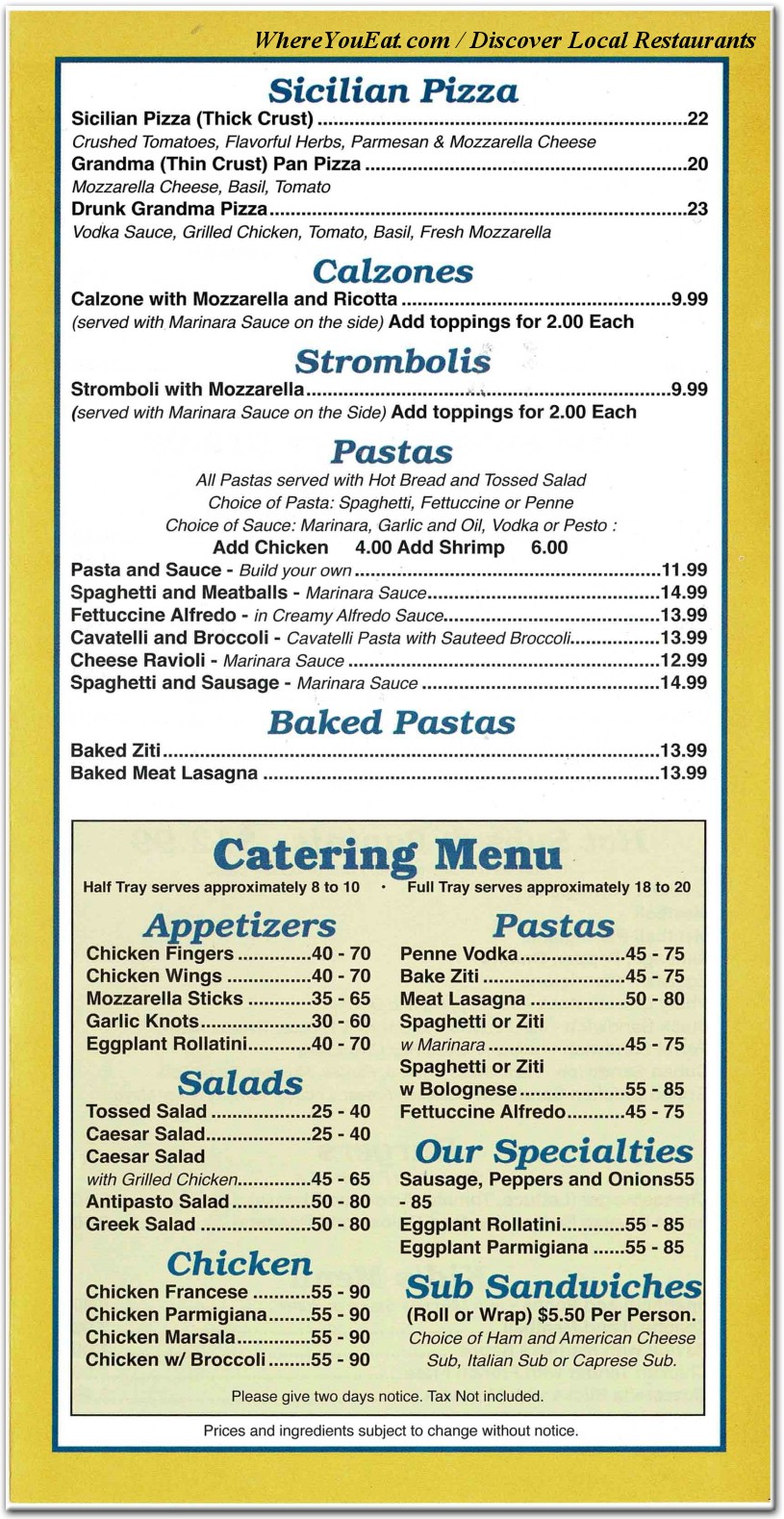 menu image