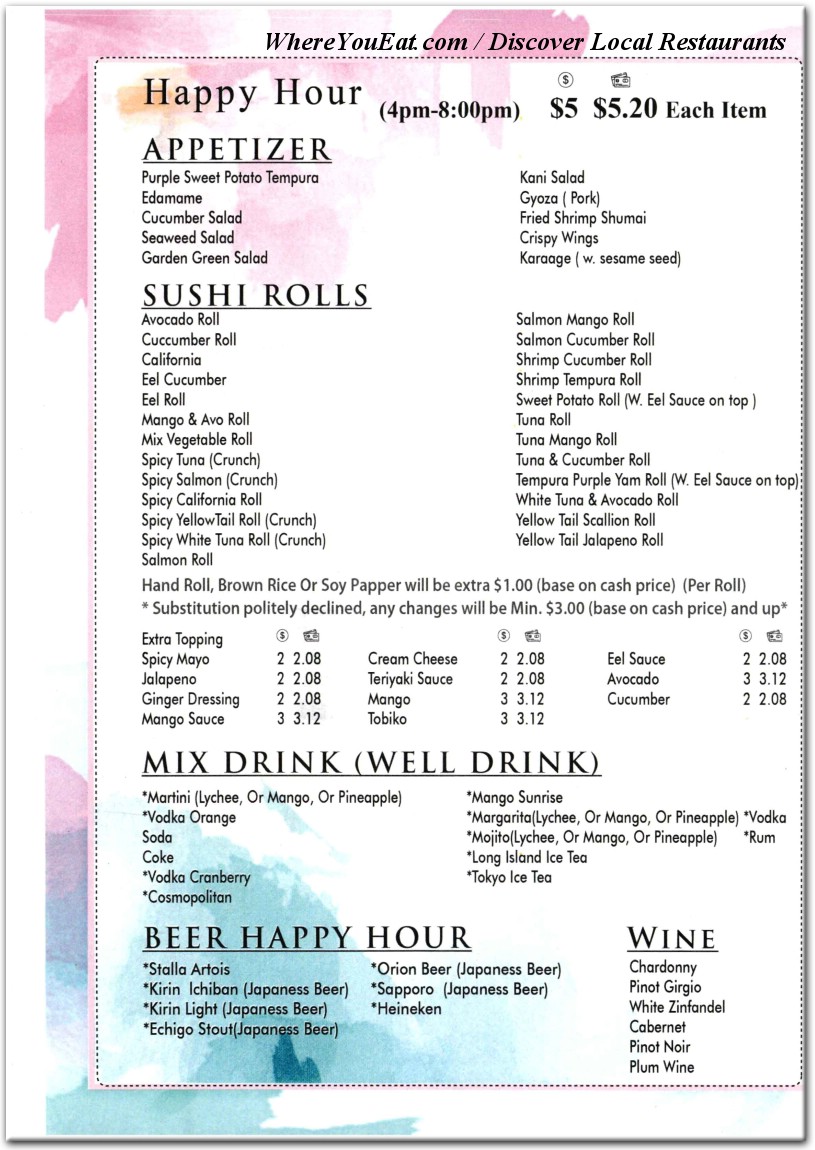 menu image