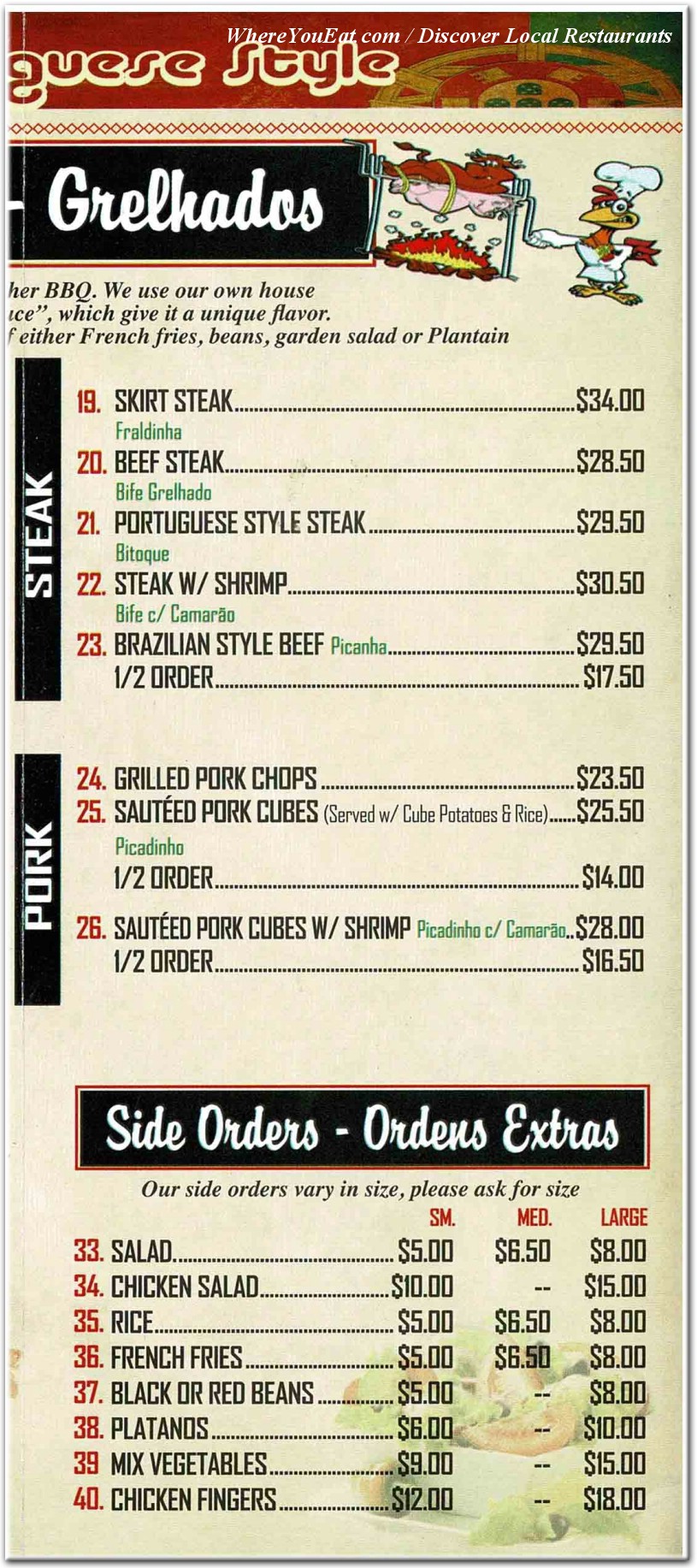 menu image