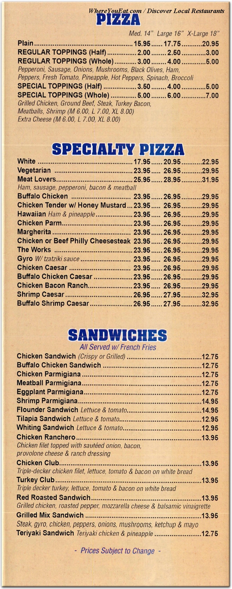 menu image