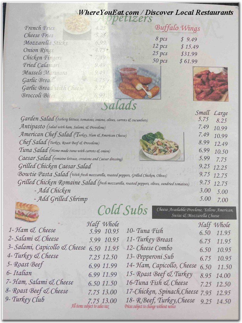 menu image