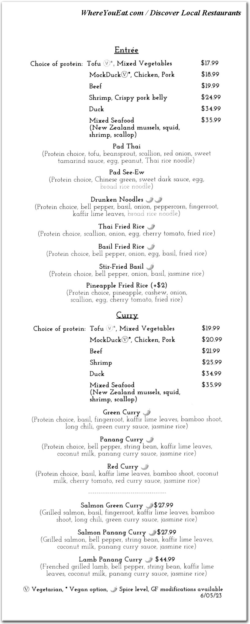 menu image