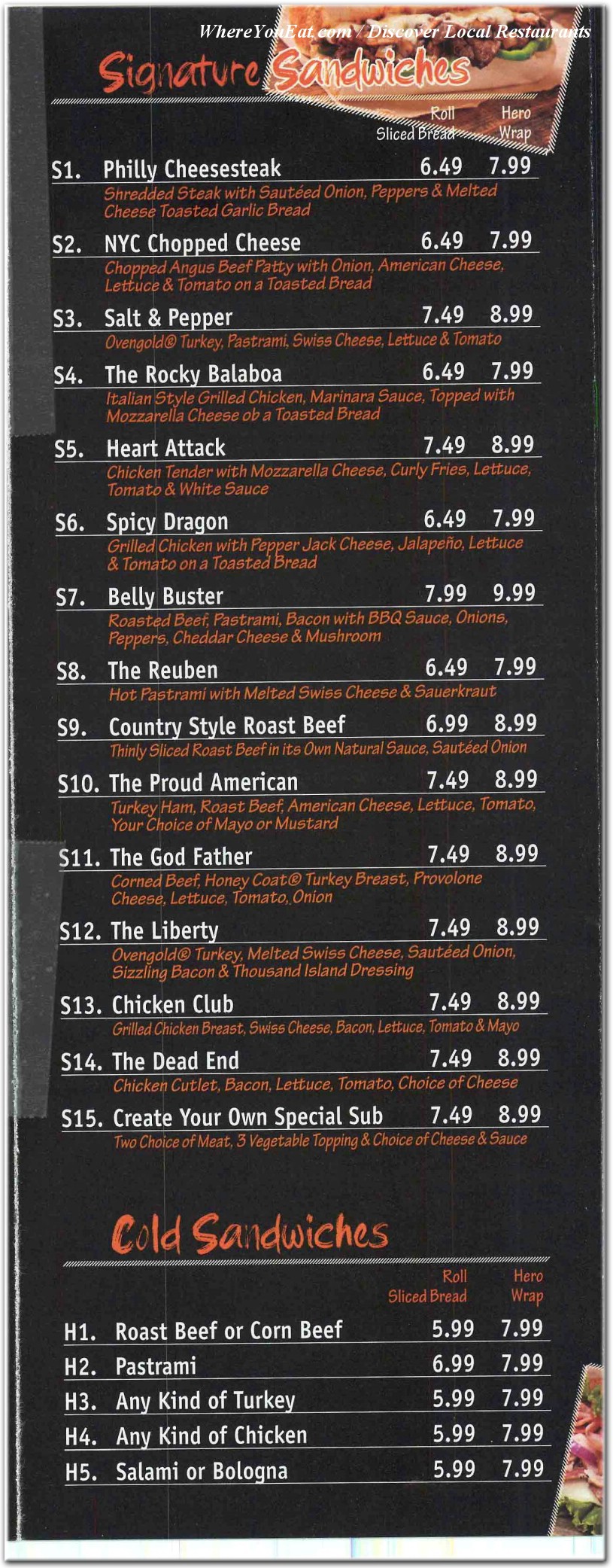 menu image