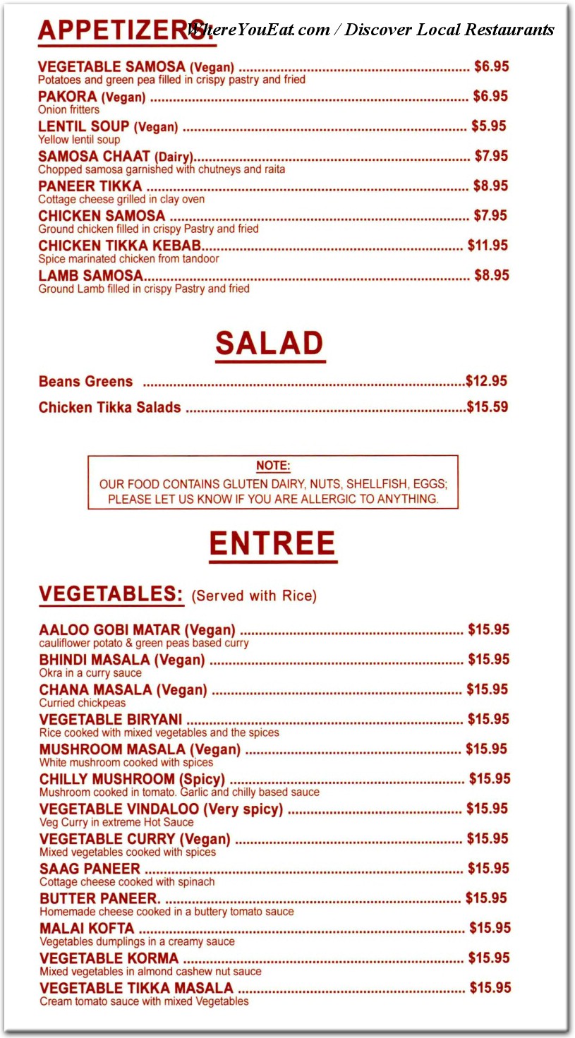 menu image