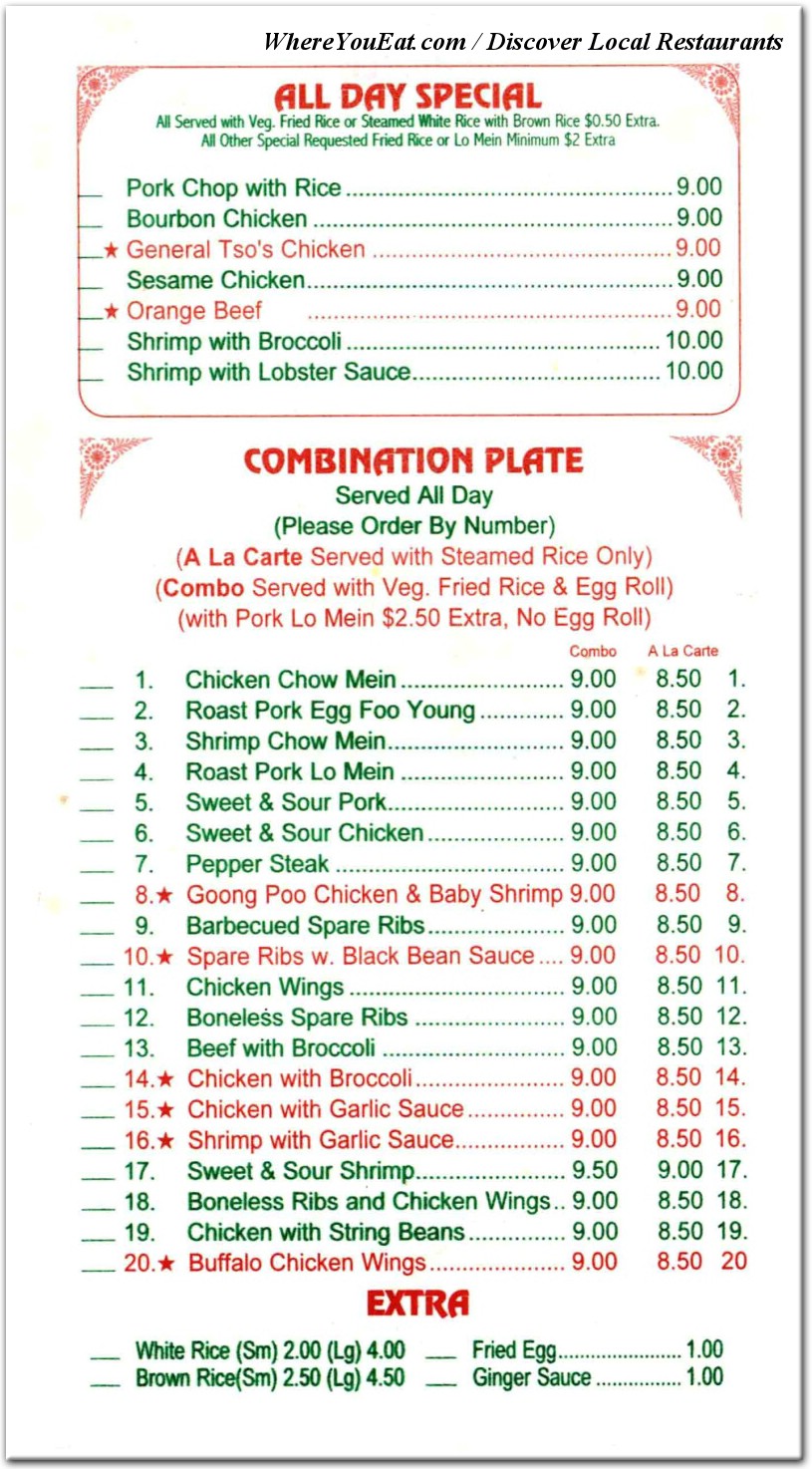 menu image