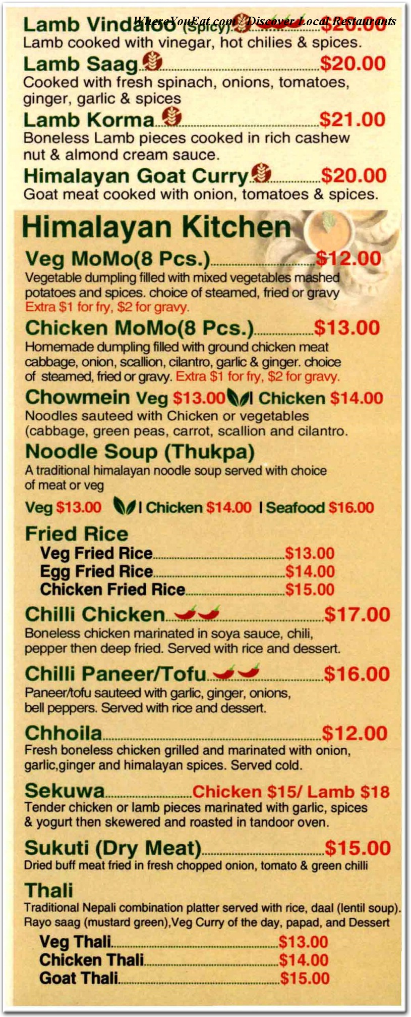 menu image