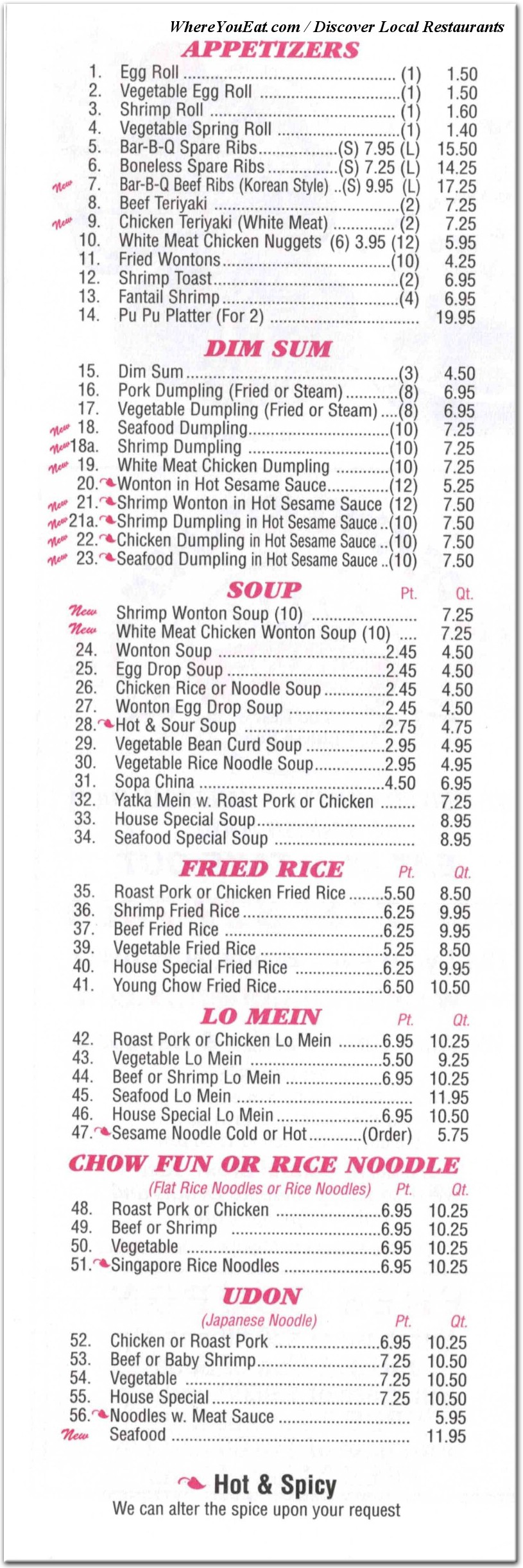 menu image