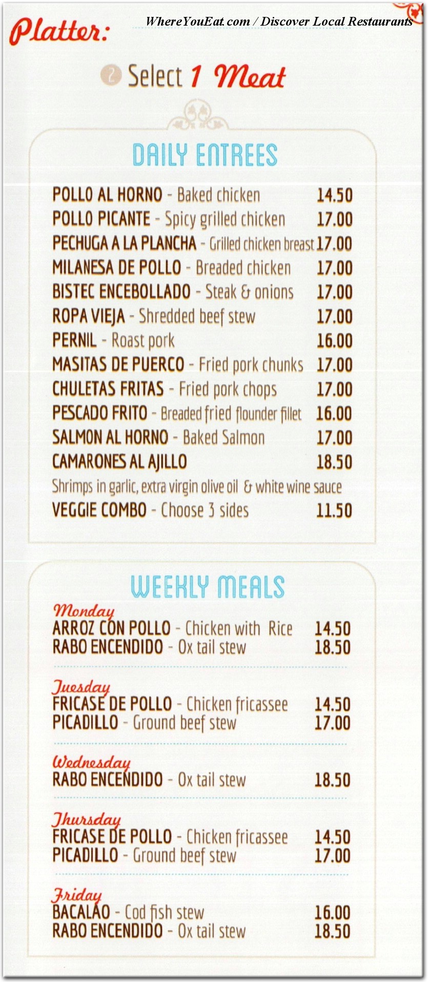 menu image