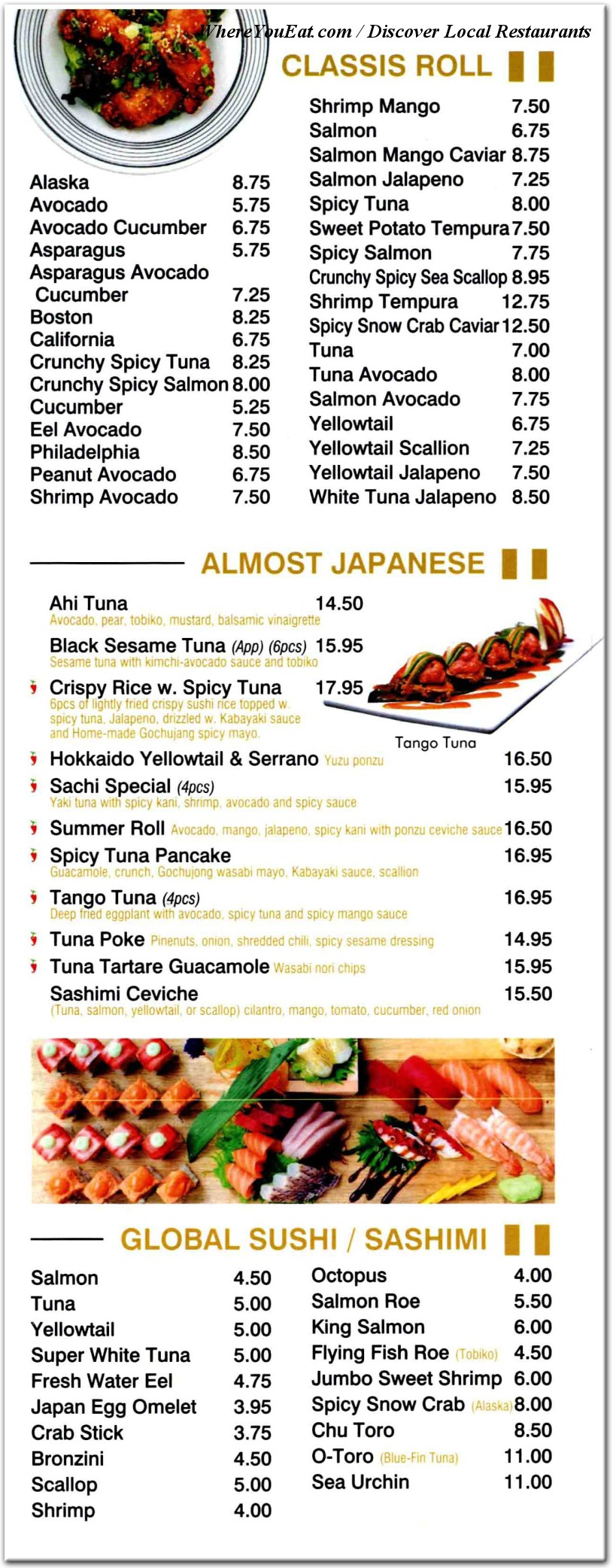 menu image