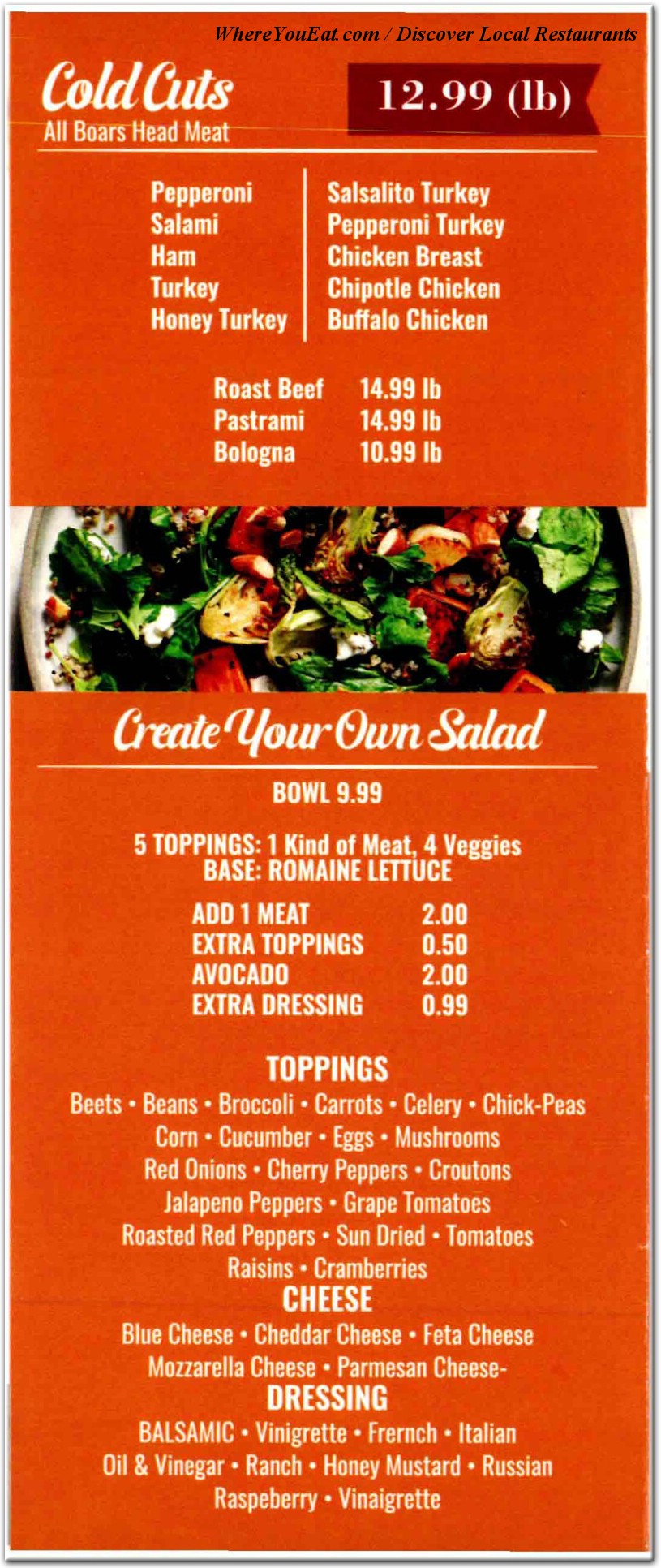 menu image