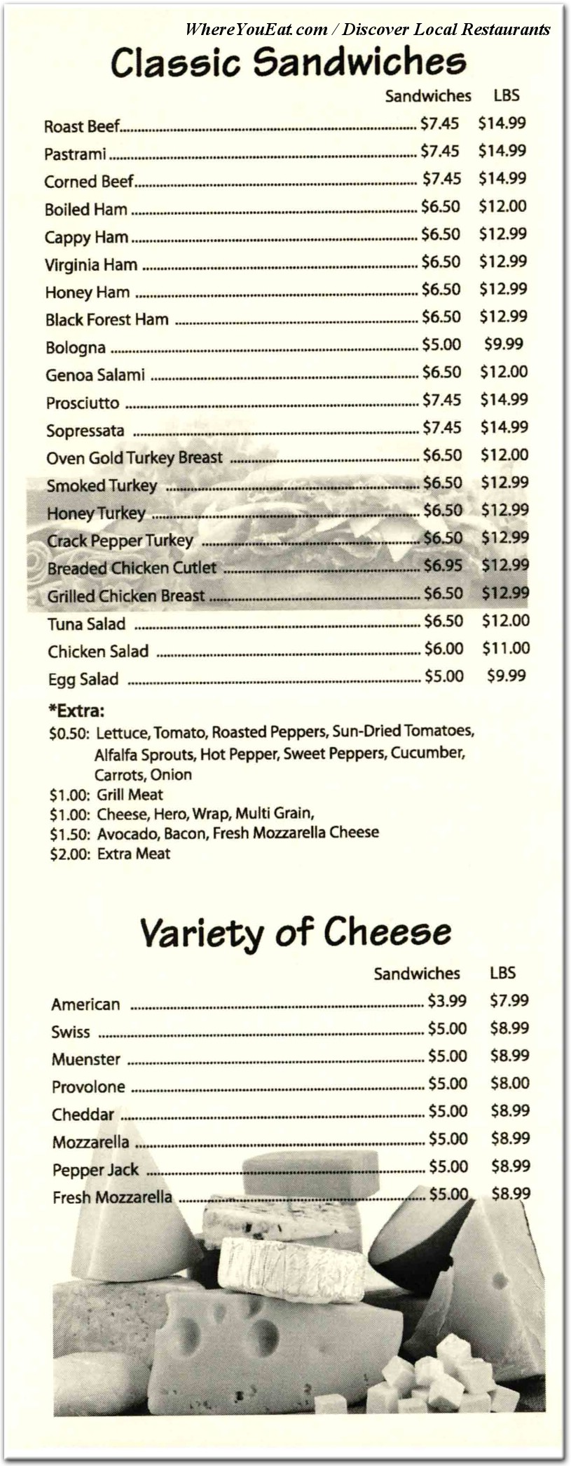 menu image