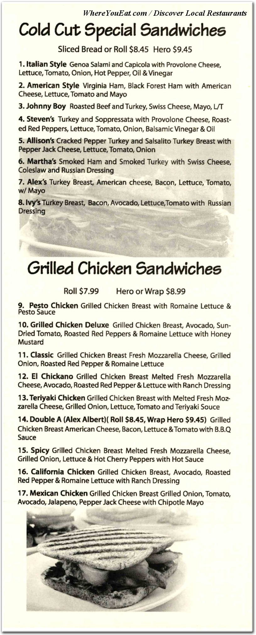 menu image