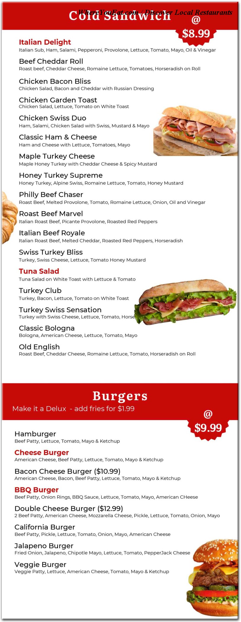 menu image